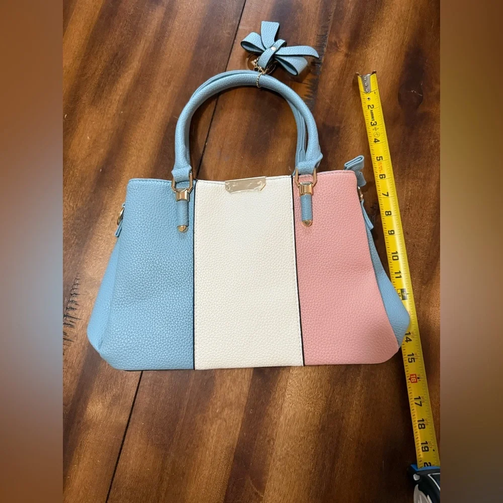 KKXIU Stylish Tricolor Satchel Bag NWOT